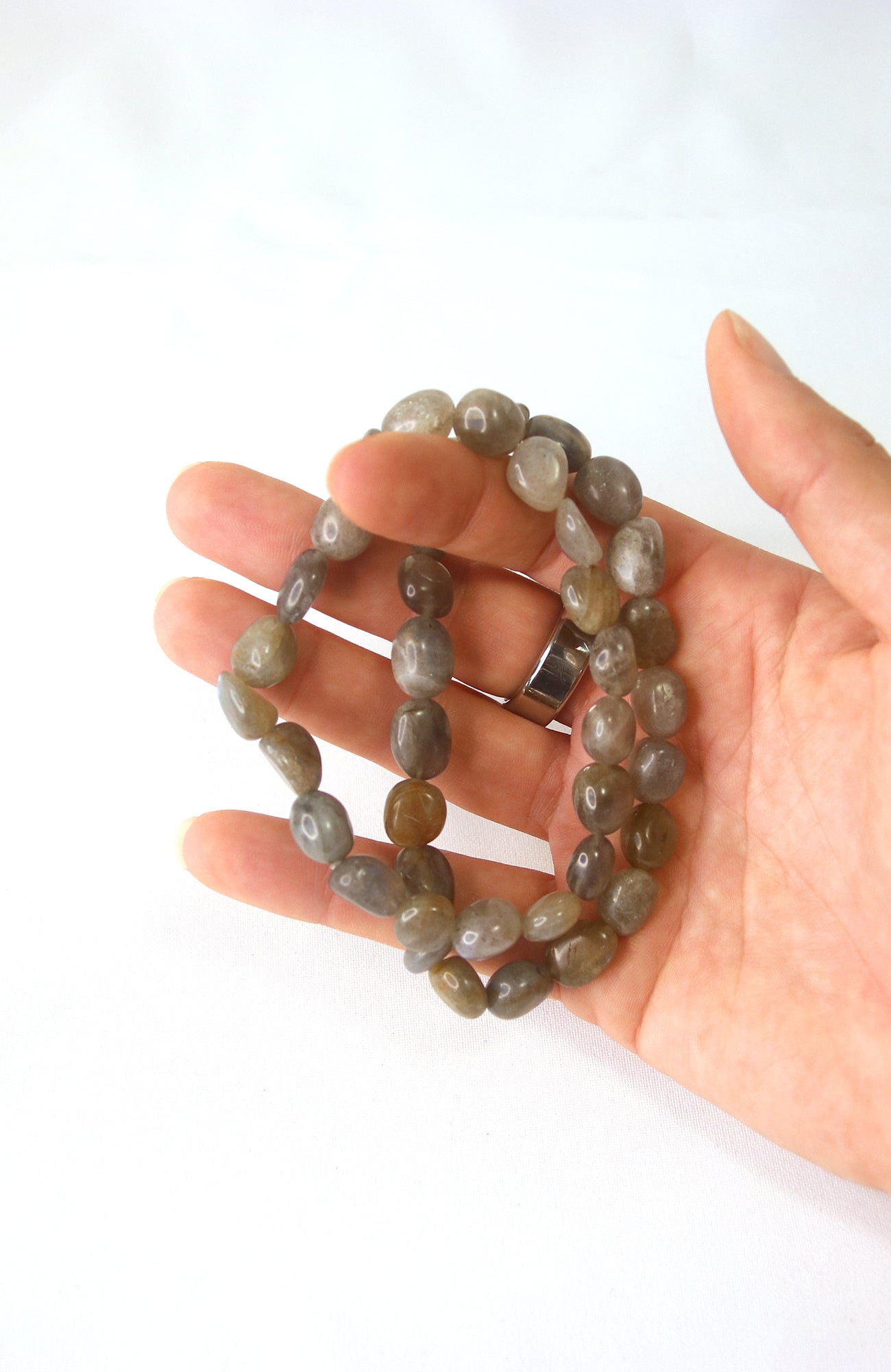 Labradorite 8-10mm Nugget Bracelet for wrists up to 20cm